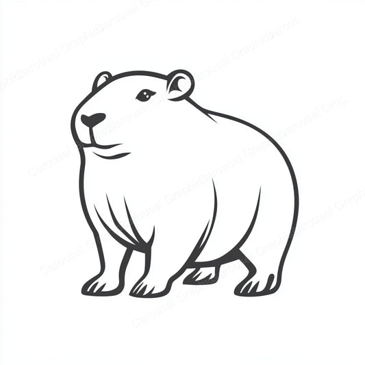 Capybara Vector Graphic preview