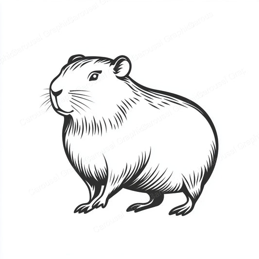 Capybara Vector Graphic preview