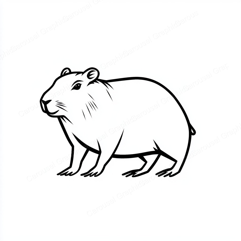 Capybara Vector Graphic preview