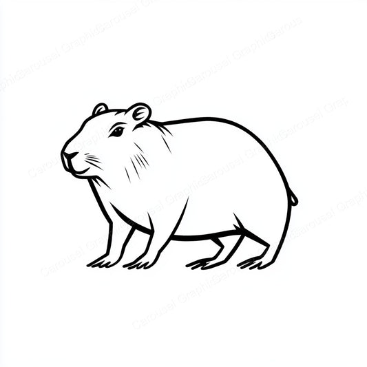 Capybara Vector Graphic preview