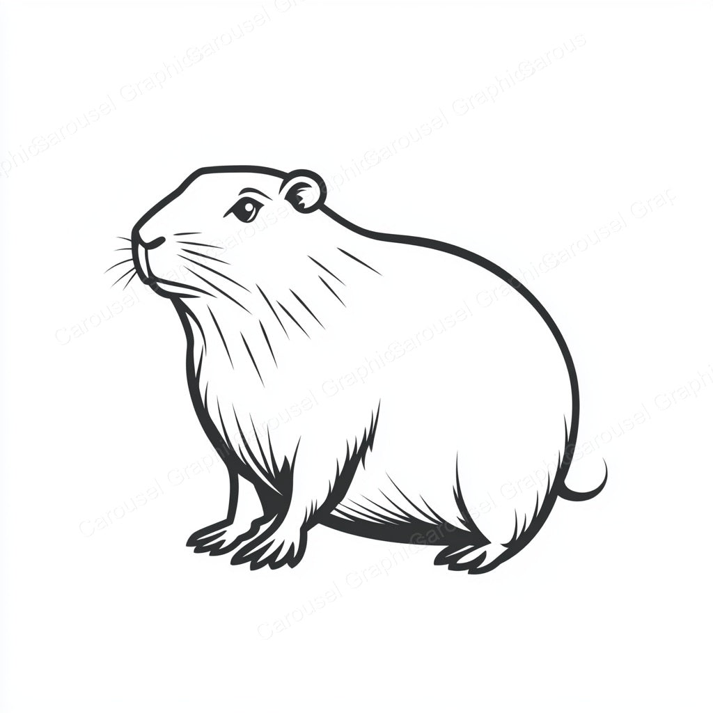 Capybara Vector Graphic preview