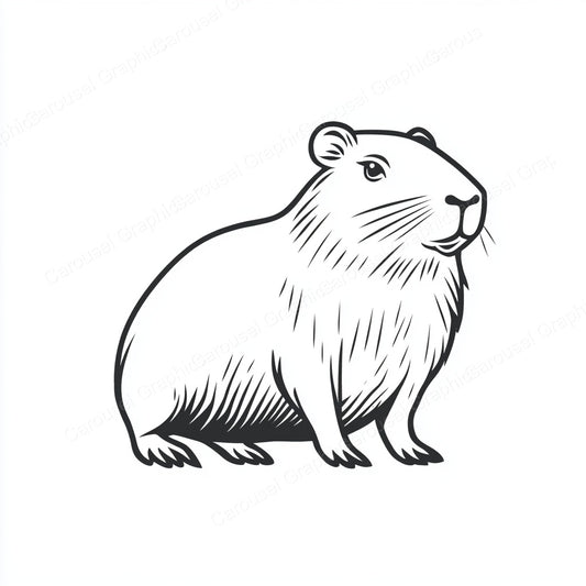 Capybara Vector Graphic preview