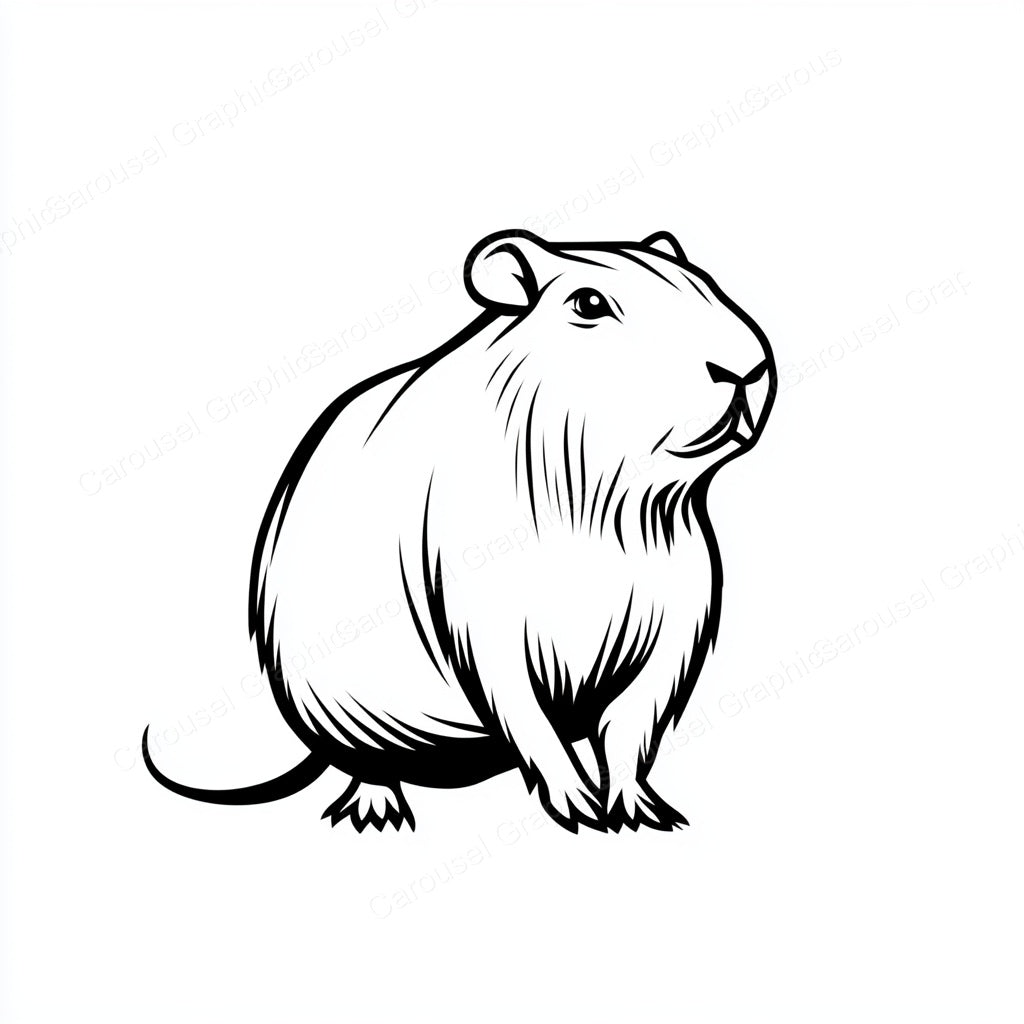 Capybara Vector Graphic preview