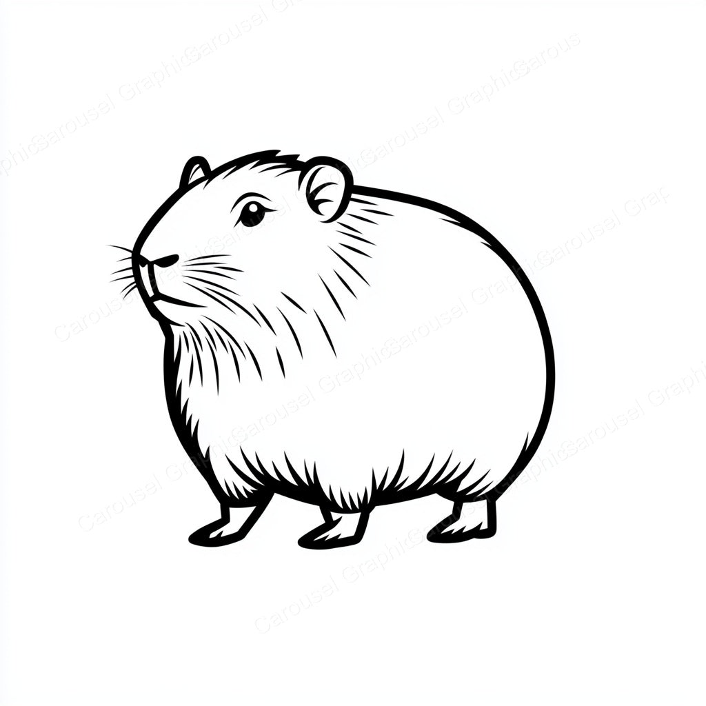 Capybara Vector Graphic preview