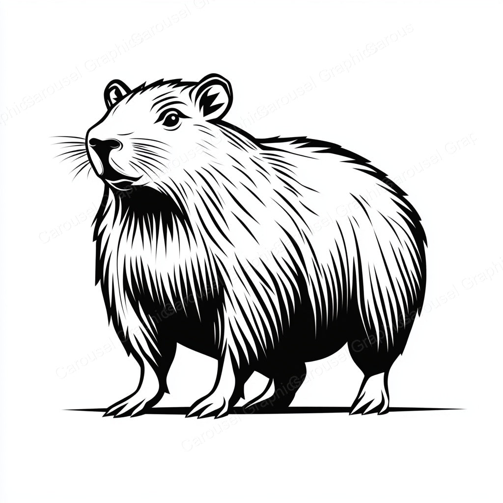 Capybara Vector Graphic preview