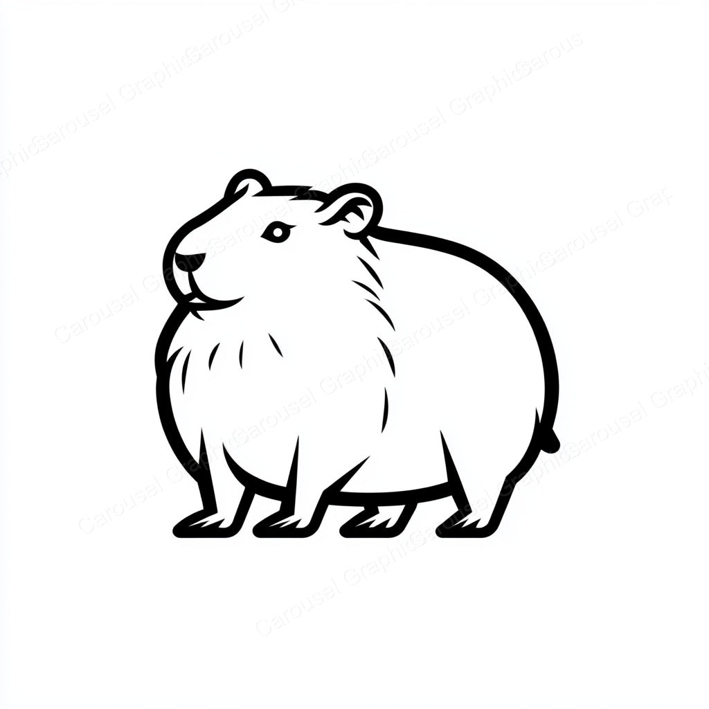 Capybara Vector Graphic preview