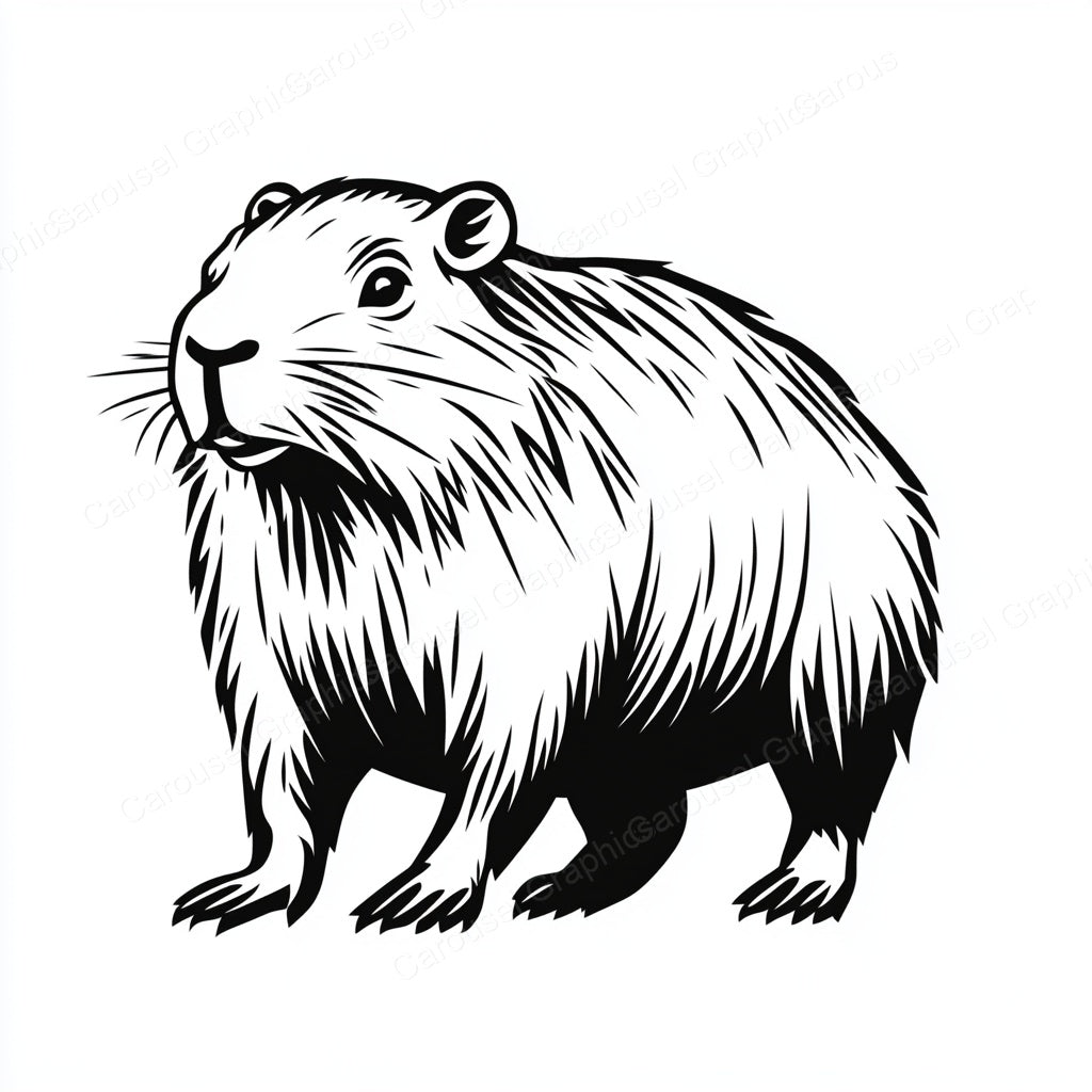 Capybara Vector Graphic preview