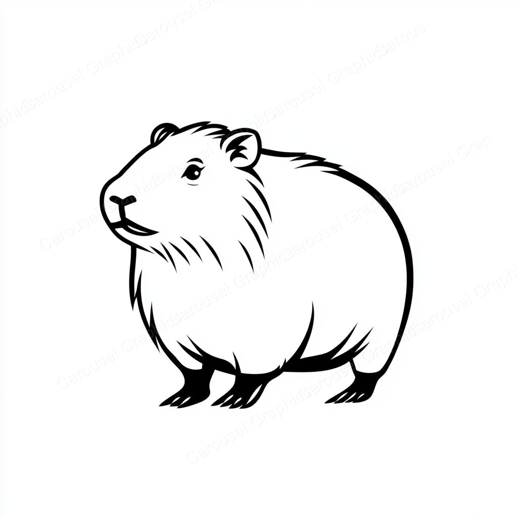 Capybara Vector Graphic preview