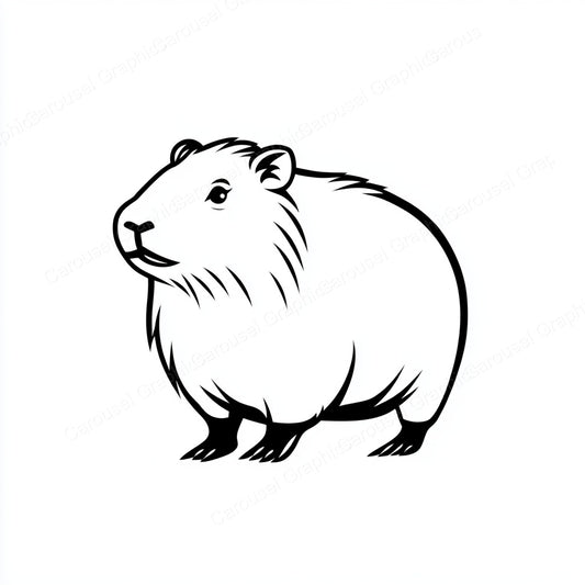 Capybara Vector Graphic preview