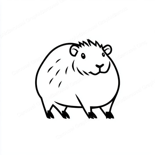 Capybara Vector Graphic preview