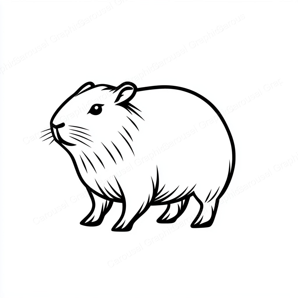 Capybara Vector Graphic preview
