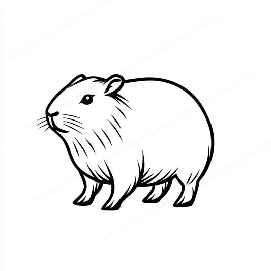 Capybara Vector Graphic preview