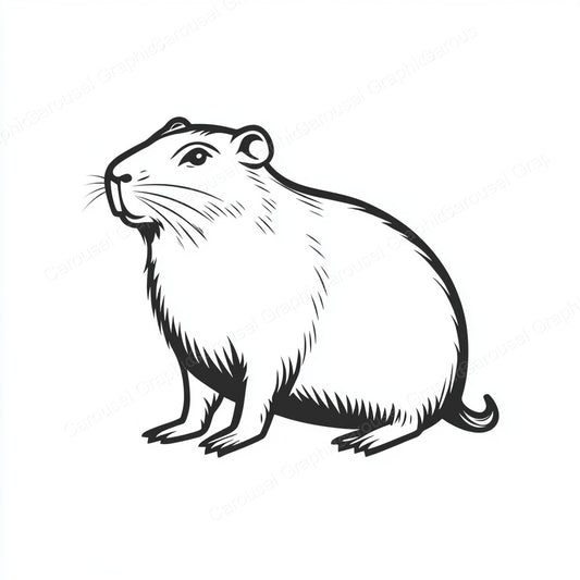 Capybara Vector Graphic preview