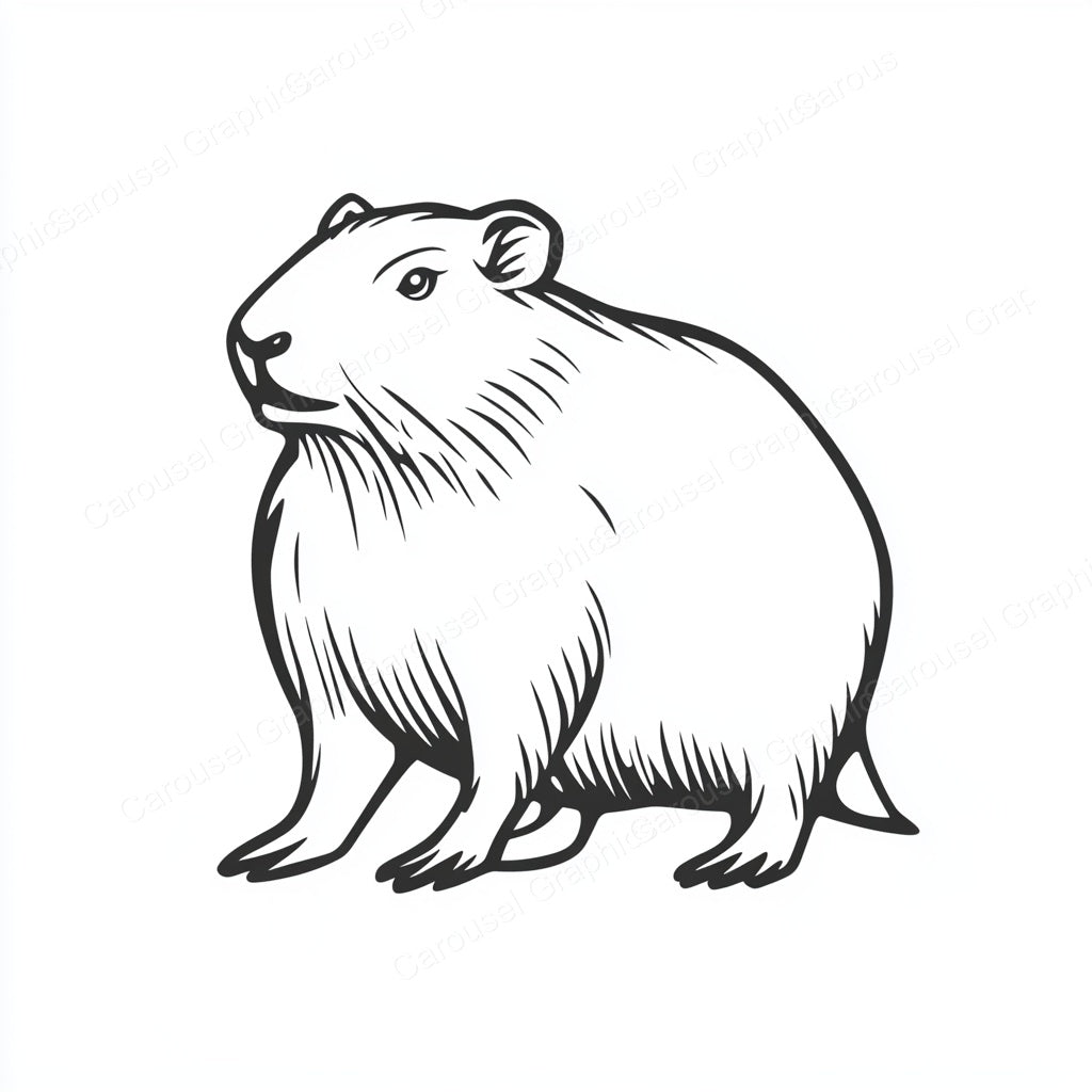 Capybara Vector Graphic preview