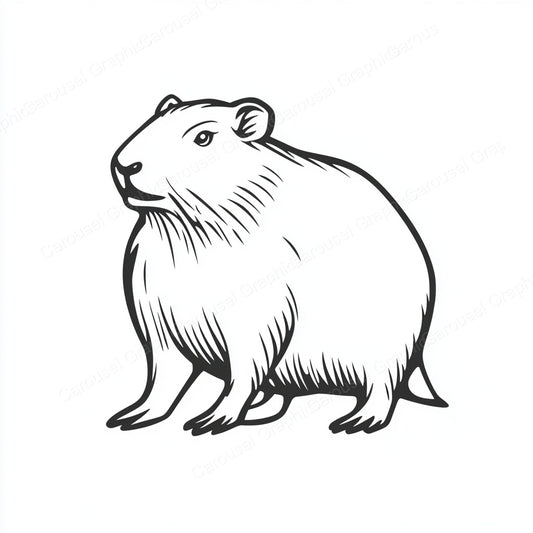 Capybara Vector Graphic preview