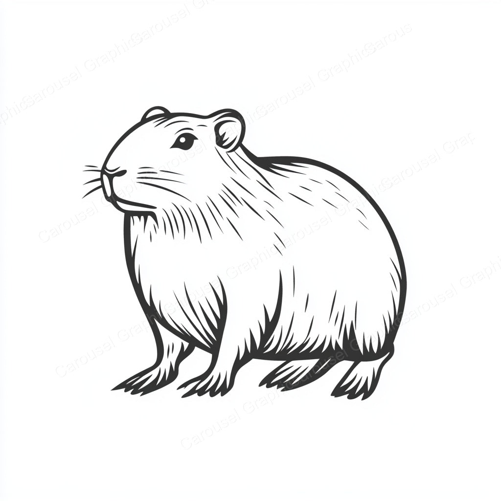 Capybara Vector Graphic preview