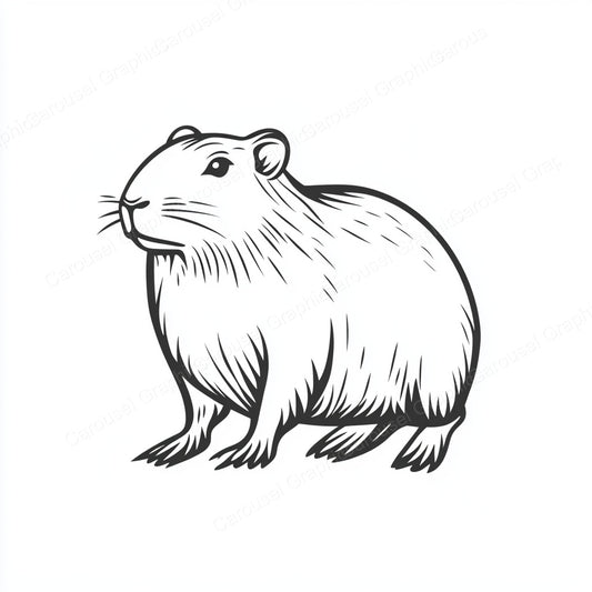 Capybara Vector Graphic preview