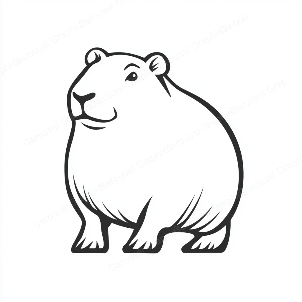 Capybara Vector Graphic preview