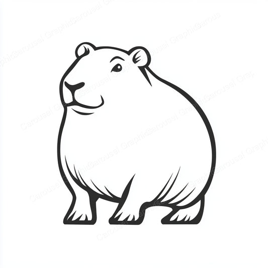 Capybara Vector Graphic preview