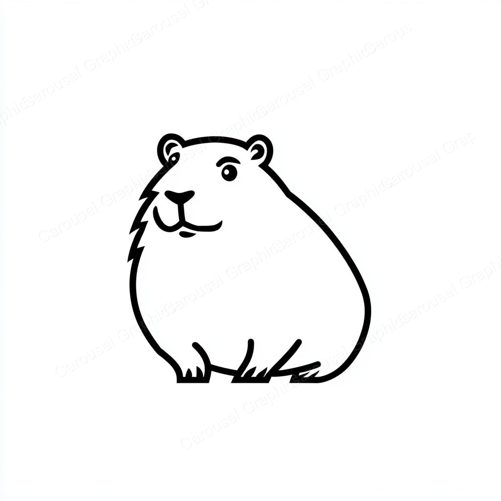 Capybara Vector Graphic preview