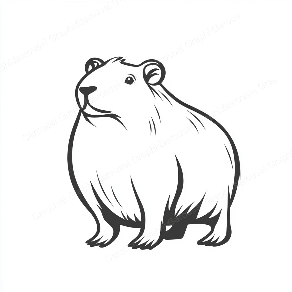 Capybara Vector Graphic preview