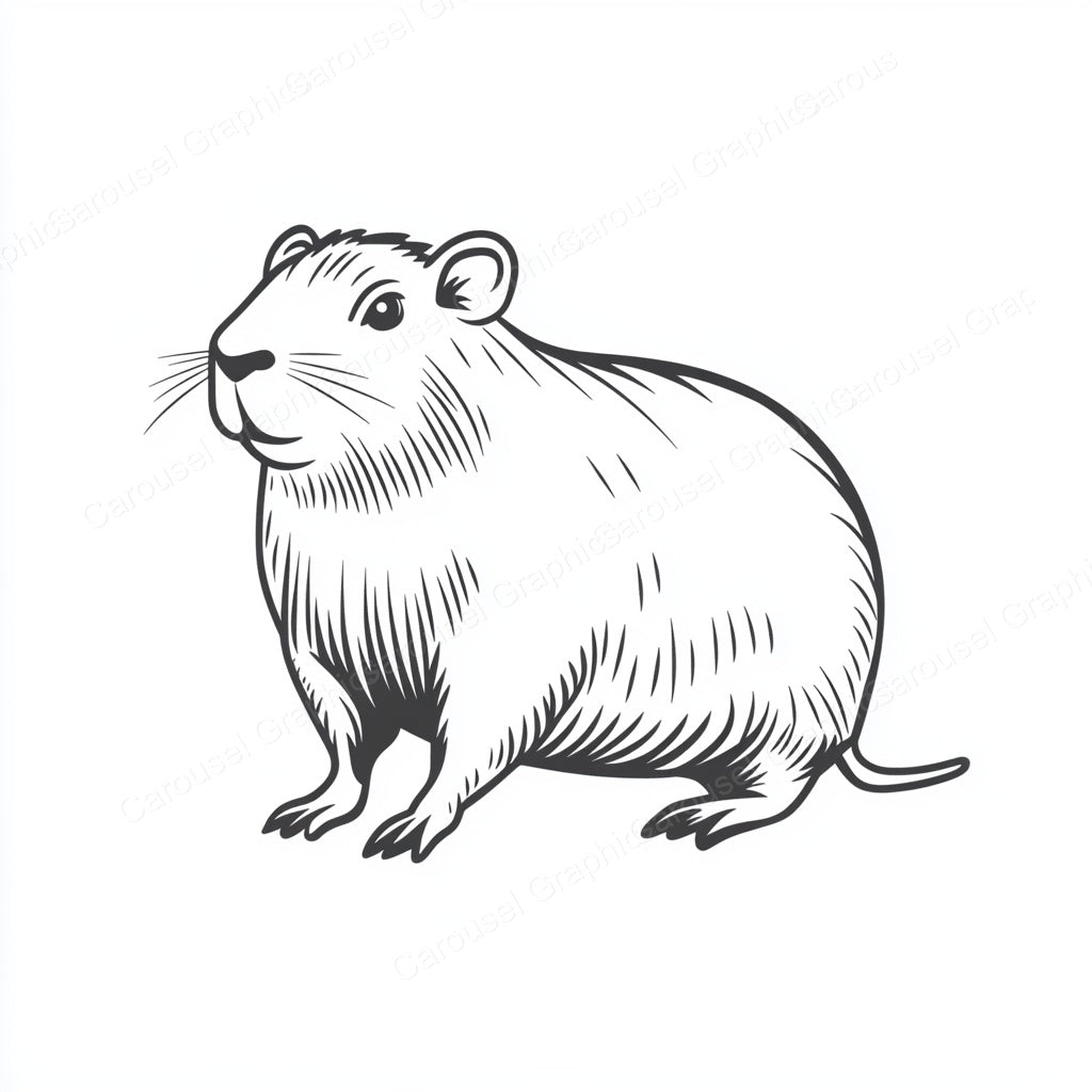 Capybara Vector Graphic preview