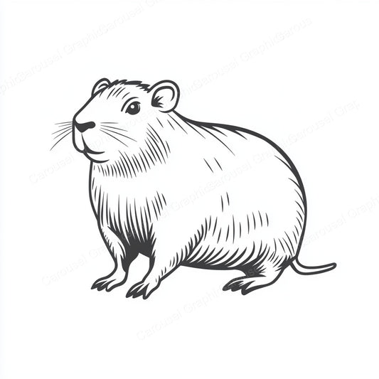 Capybara Vector Graphic preview