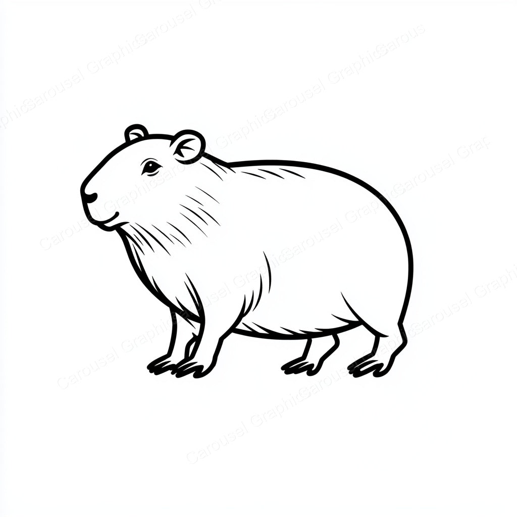 Capybara Vector Graphic preview