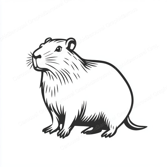 Capybara Vector Graphic preview