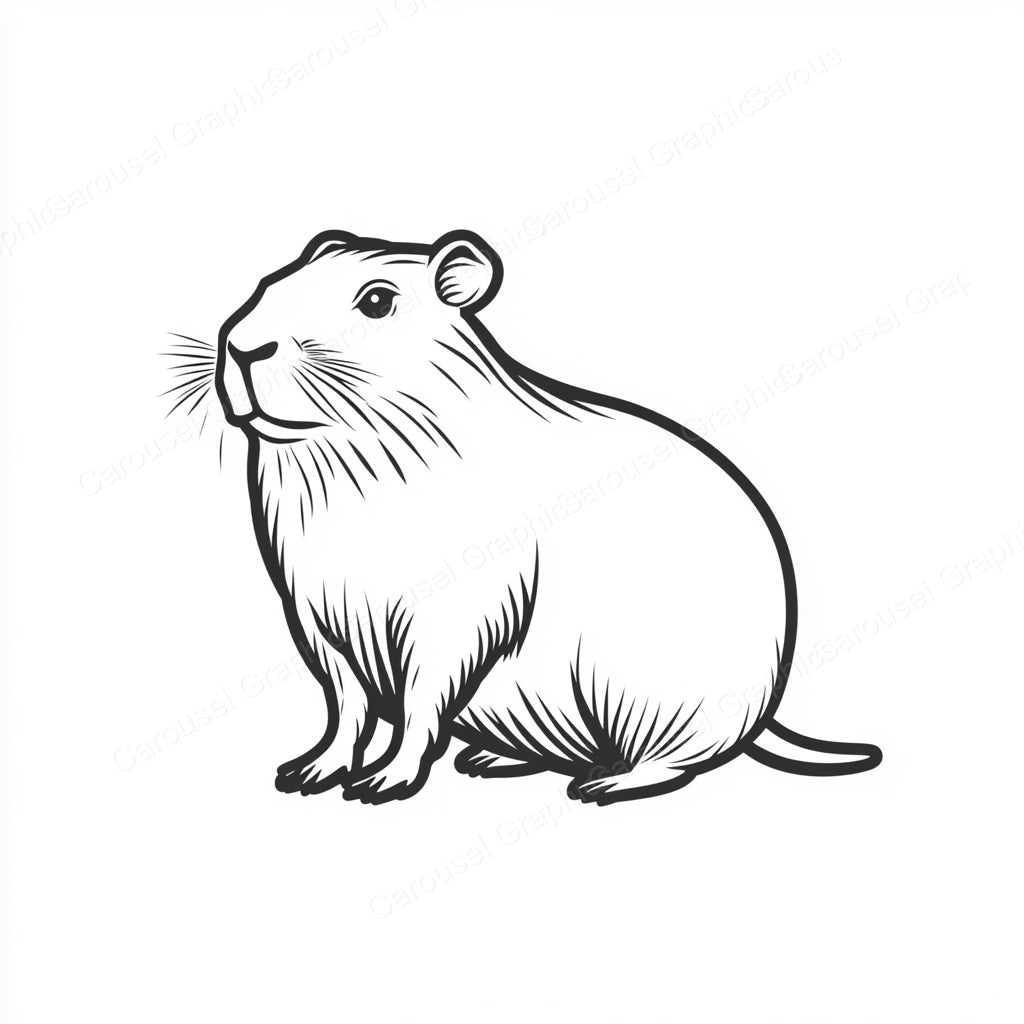 Capybara Vector Graphic preview