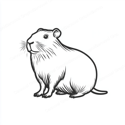 Capybara Vector Graphic preview