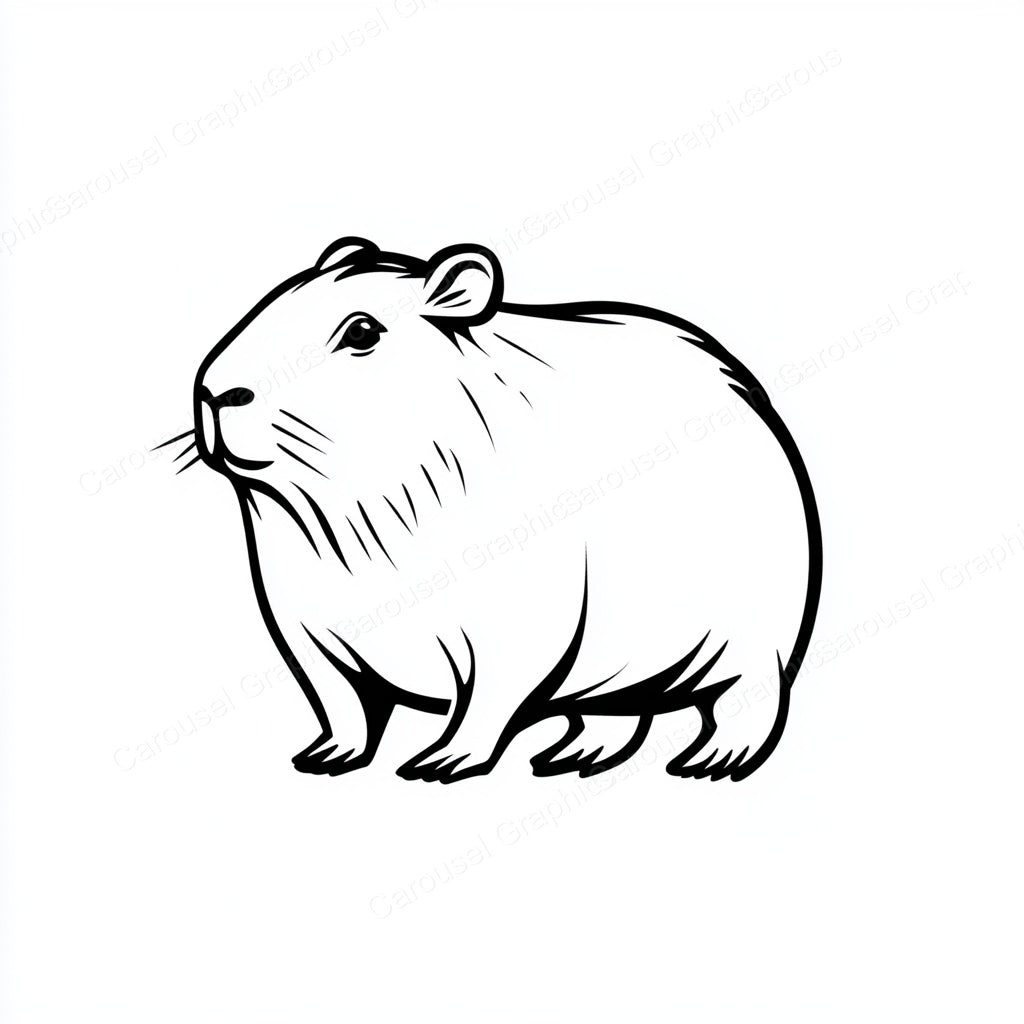 Capybara Vector Graphic preview