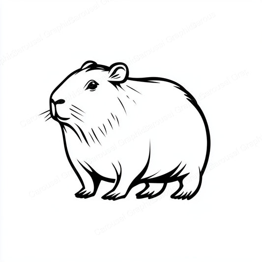 Capybara Vector Graphic preview