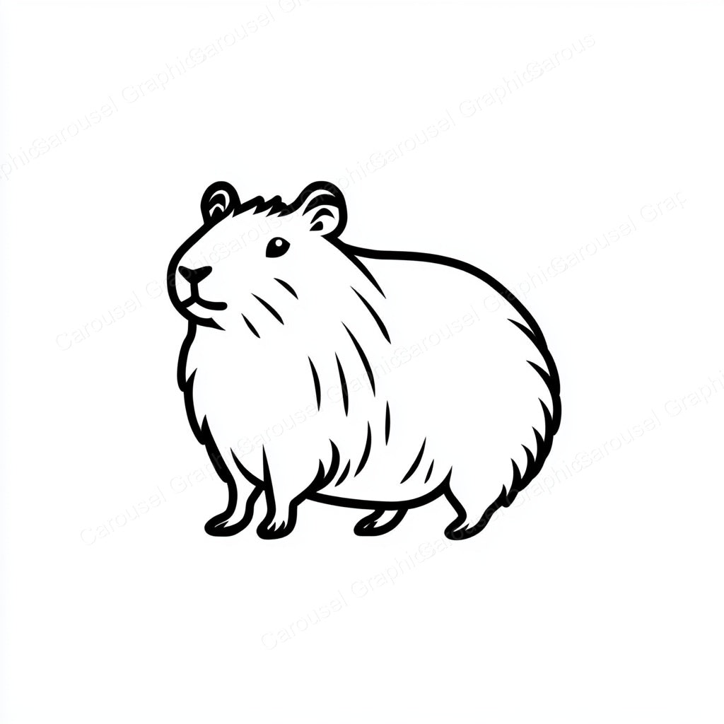 Capybara Vector Graphic preview