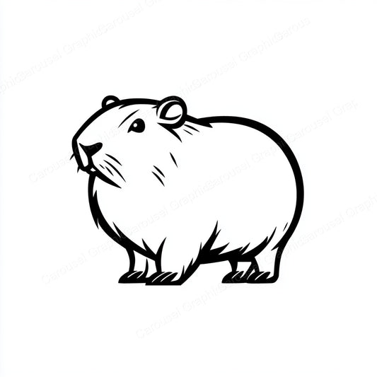 Capybara Vector Graphic preview