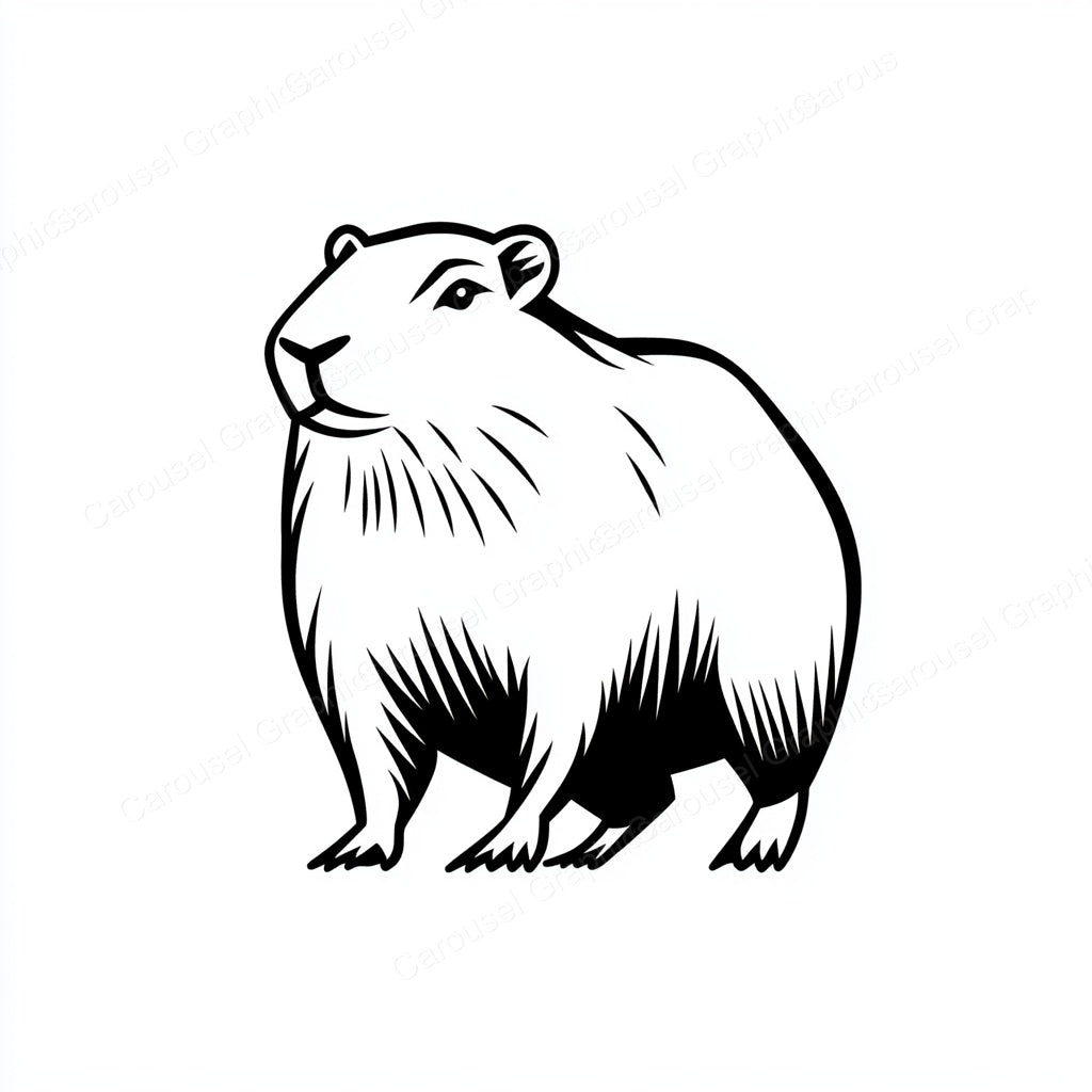 Capybara Vector Graphic preview