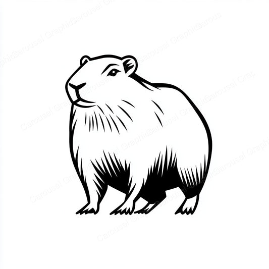 Capybara Vector Graphic preview