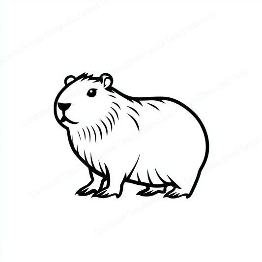 Capybara Vector Graphic preview