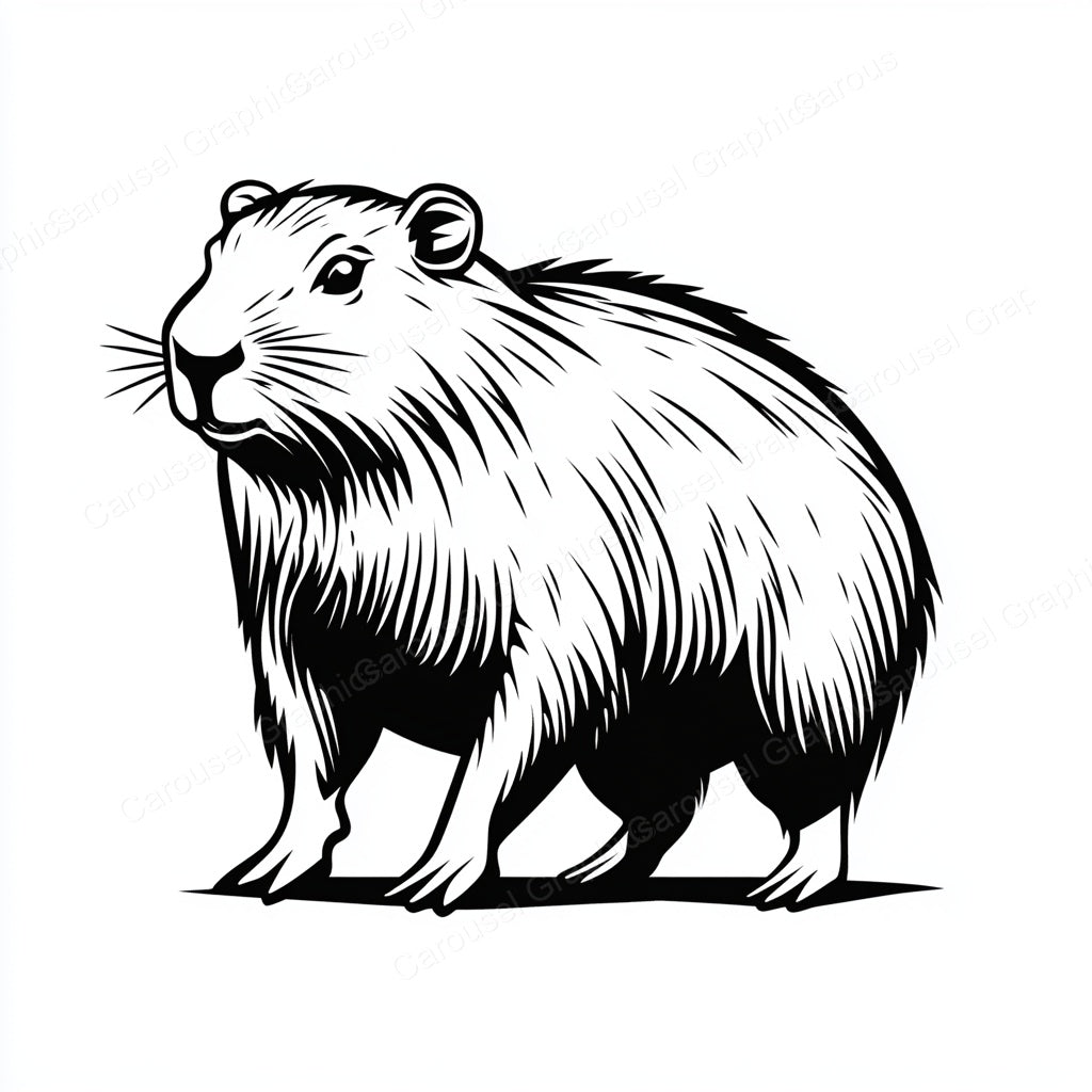 Capybara Vector Graphic preview