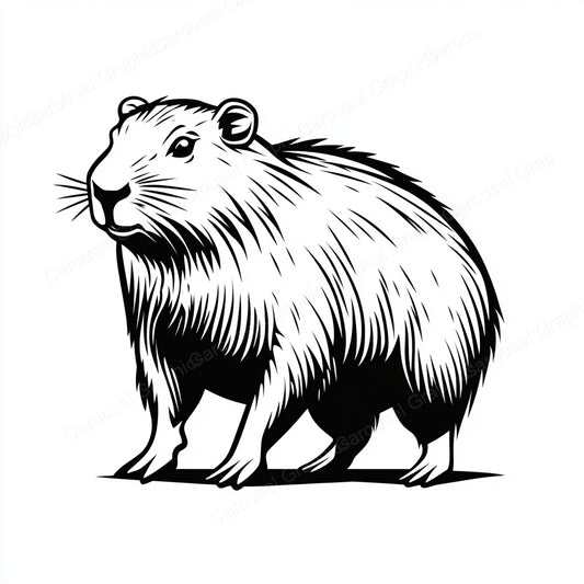 Capybara Vector Graphic preview