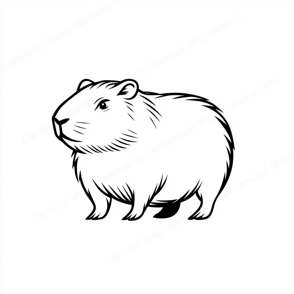 Capybara Vector Graphic preview
