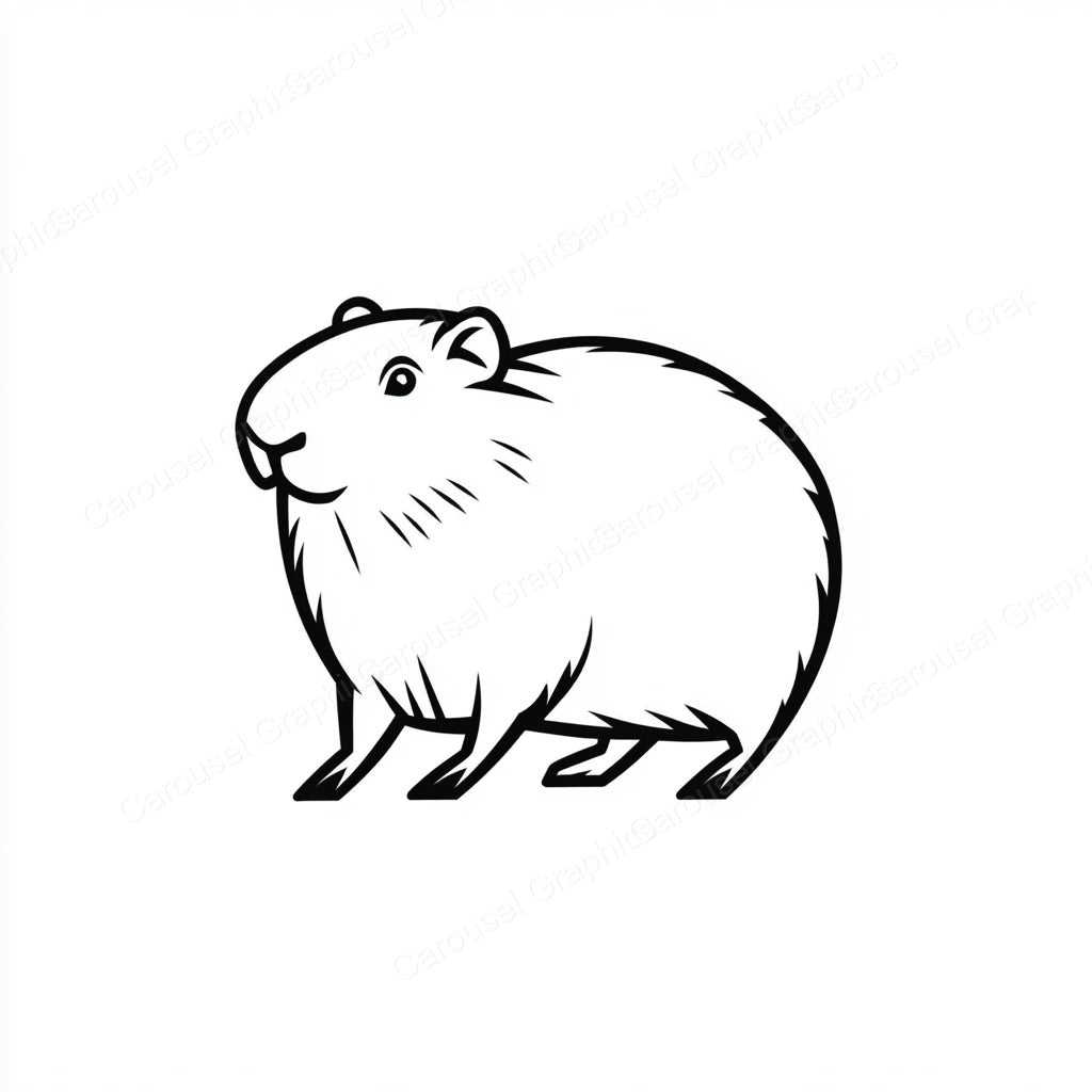 Capybara Vector Graphic preview