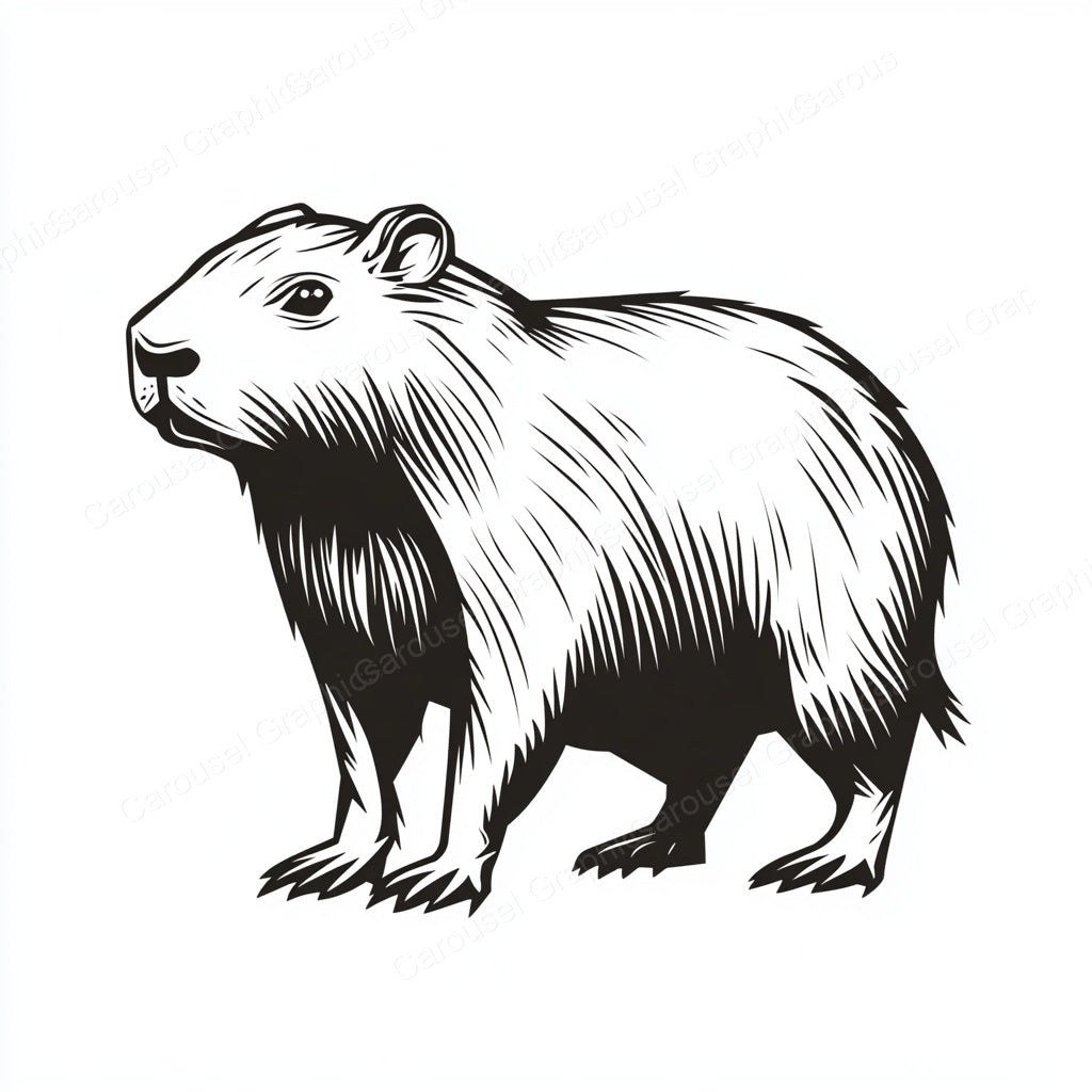 Capybara Vector Graphic preview
