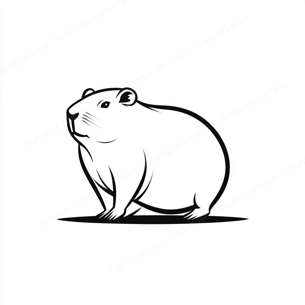Capybara Vector Graphic preview