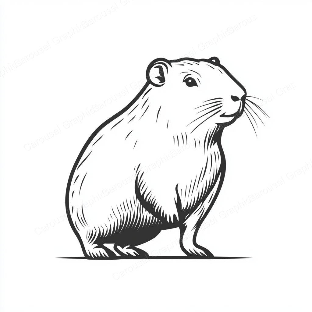 Capybara Vector Graphic preview