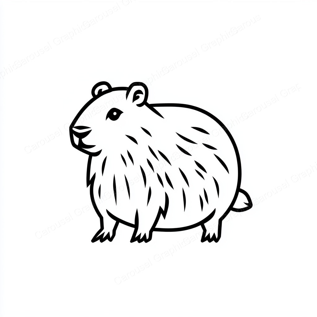 Capybara Vector Graphic preview