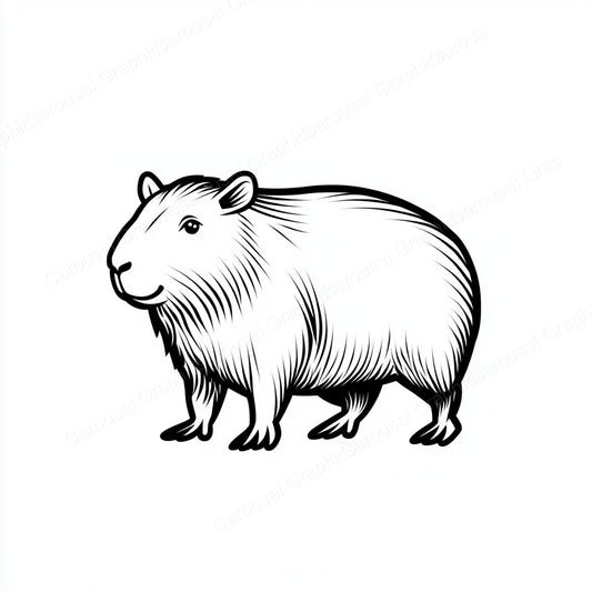 Capybara Vector Graphic preview