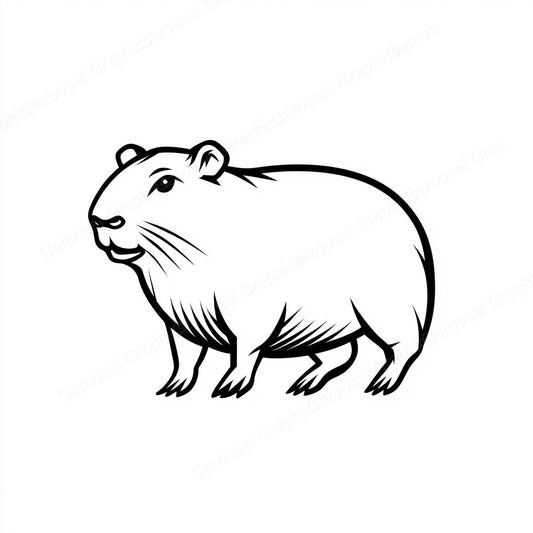 Capybara Vector Graphic preview