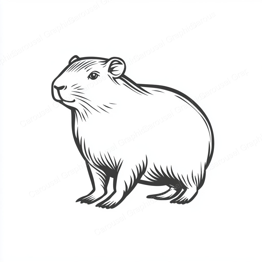 Capybara Vector Graphic preview