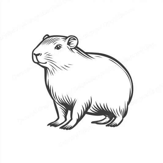 Capybara Vector Graphic preview